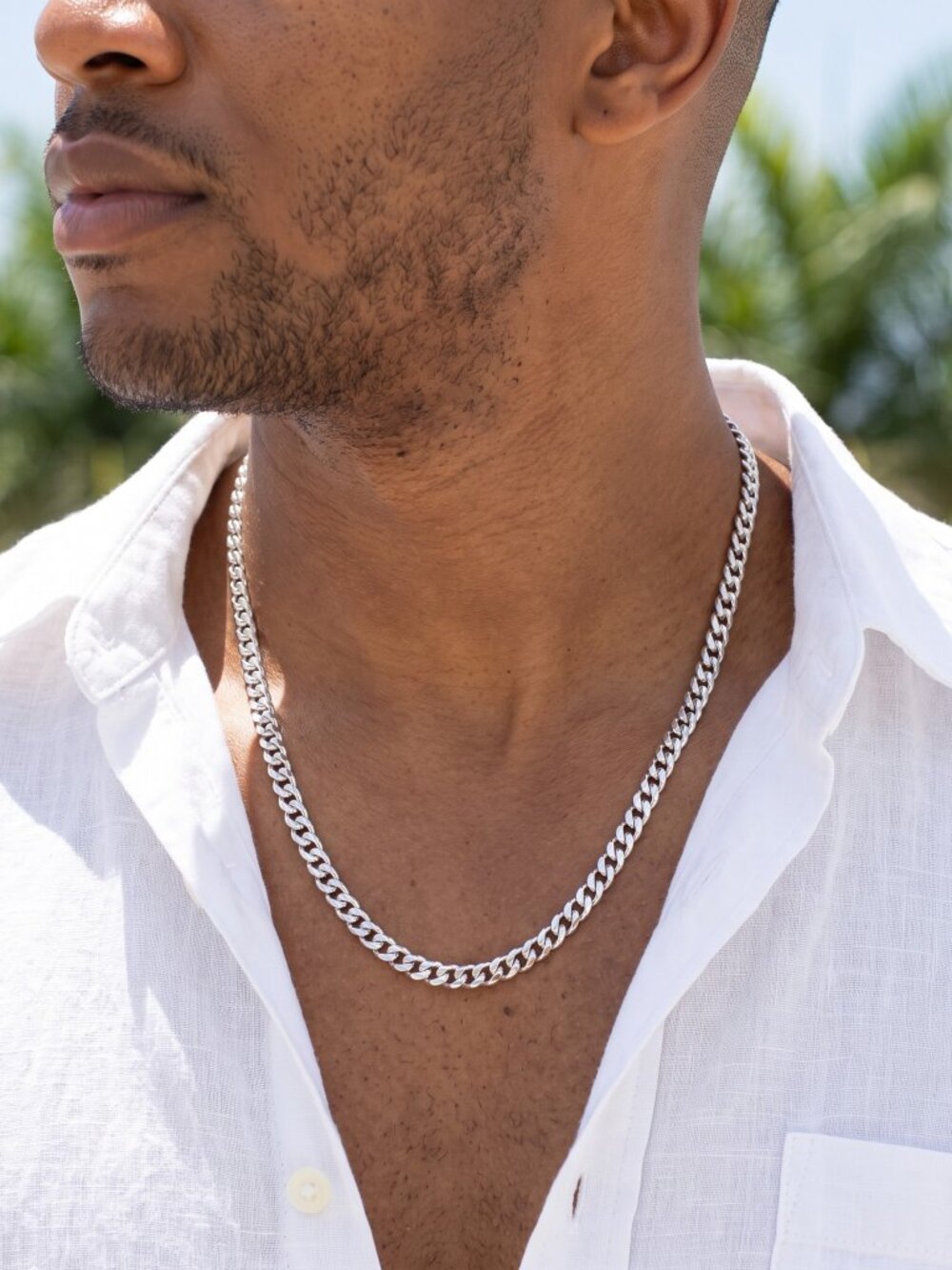 Unisex Cuban Chain Solid 925 Sterling Silver 4mm 20 Inch Stamped 925